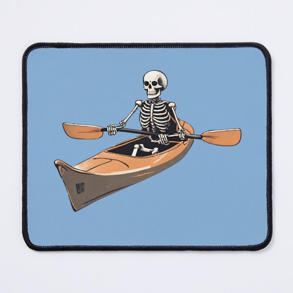 Item preview, Kayaking Skelly designed and sold by cozyvintage.