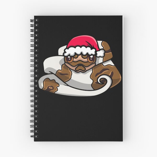 Item preview, Cute Piebald Ball Python in Santa Hat designed and sold by eternallygifted.