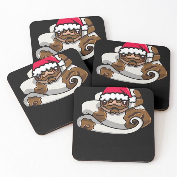 Item preview, Cute Piebald Ball Python in Santa Hat designed and sold by eternallygifted.