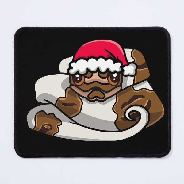 Item preview, Cute Piebald Ball Python in Santa Hat designed and sold by eternallygifted.