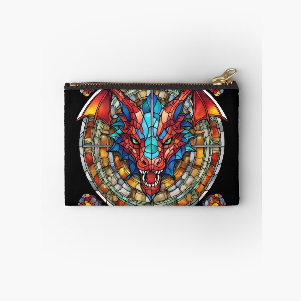 Item preview, colorful stained glass with animals, dragon 1 designed and sold by GroonSpace.