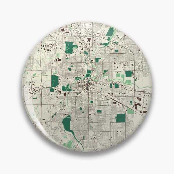 Item preview, Mapa de calles de Fort Wayne designed and sold by mapsbymo.