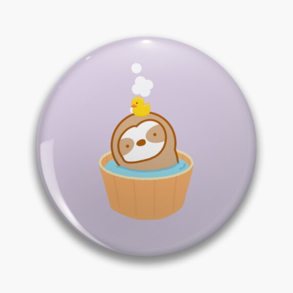 Item preview, Onsen Hot Spring Sloth  designed and sold by theslothinme.