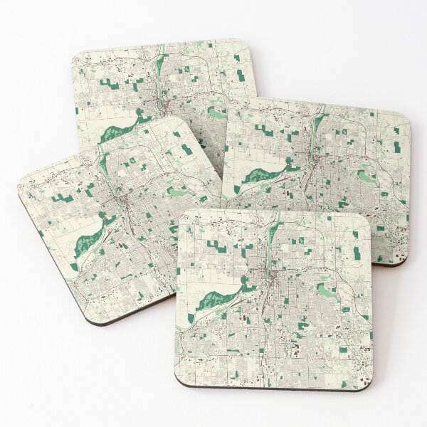 Item preview, Grand Rapids Street Map designed and sold by mapsbymo.