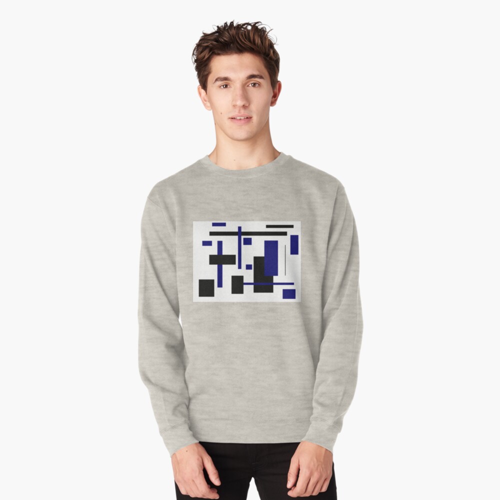Rectangular Pattern 4 Pullover Sweatshirt
