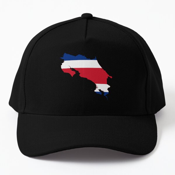 Costa Rica Hat, Costa Rica Map Hat, Costa Rican Flag Hat, Costa