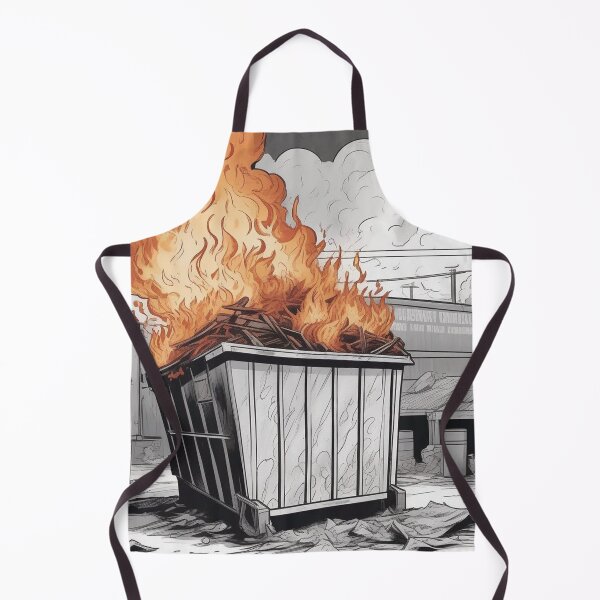 Item preview, Inferno's Embrace: The Chaotic Dumpster Blaze designed and sold by ccl2023.