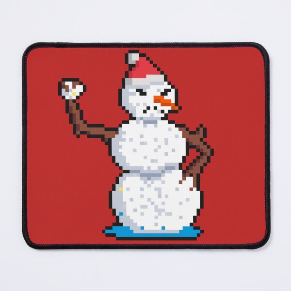 Item preview, Angry snowman pixel art christmas designed and sold by ifrico.