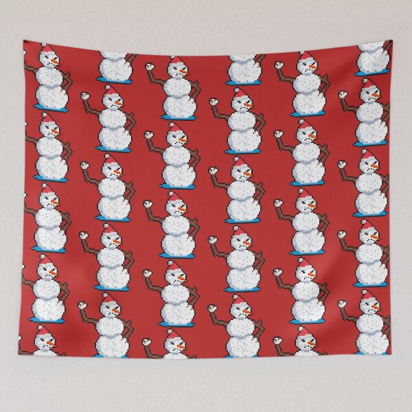 Item preview, Angry snowman pixel art christmas designed and sold by ifrico.