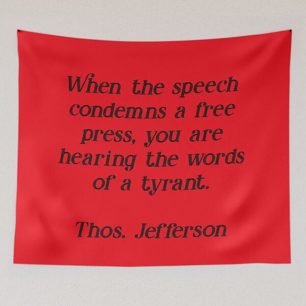 Item preview, Thomas Jefferson on a Free Press designed and sold by Pixelchicken.