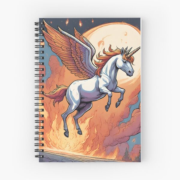 Item preview, Unicorn Flying out of Fire designed and sold by IsntThatNiche.