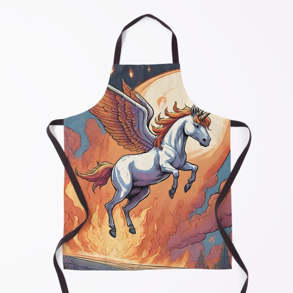 Item preview, Unicorn Flying out of Fire designed and sold by IsntThatNiche.