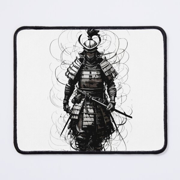 Item preview, japanes samurai black ink style designed and sold by nour ⭐⭐⭐⭐ ⭐.