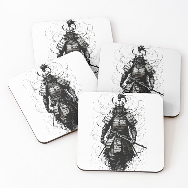 Item preview, japanes samurai black ink style designed and sold by nour ⭐⭐⭐⭐ ⭐.