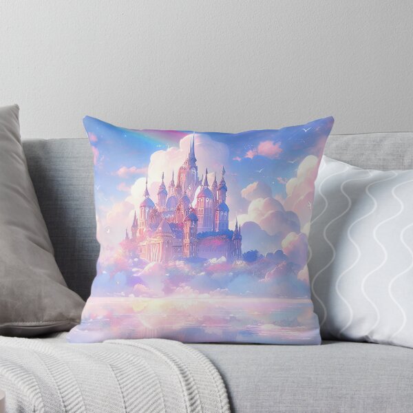 Item preview, Dreamy Serene Magical Pastel Cloud Castle designed and sold by bubblegoth.