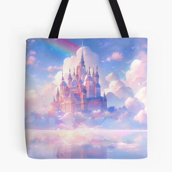 Item preview, Dreamy Serene Magical Pastel Cloud Castle designed and sold by bubblegoth.