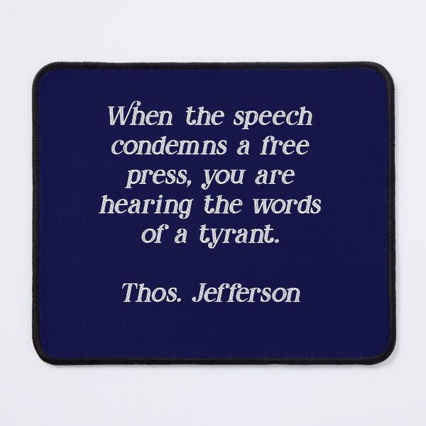 Item preview, Thomas Jefferson on a Free Press designed and sold by Pixelchicken.