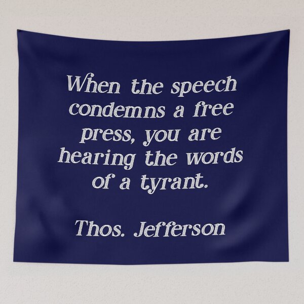 Item preview, Thomas Jefferson on a Free Press designed and sold by Pixelchicken.