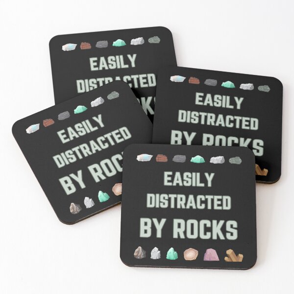 Item preview, Easily Distracted by Rocks Funny Gifts for Geologist designed and sold by CamaArt.