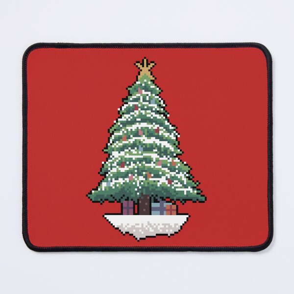 Item preview, Christmas tree snow pixel art  designed and sold by ifrico.