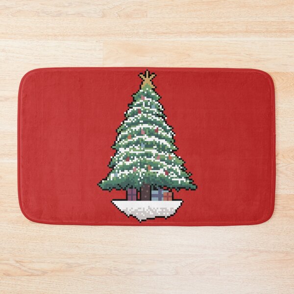 Item preview, Christmas tree snow pixel art  designed and sold by ifrico.