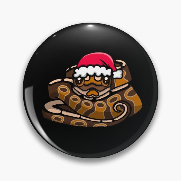 Artikelvorschau, Niedlicher Zimt-Kugelpython mit Weihnachtsmannmütze entworfen und verkauft von eternallygifted.