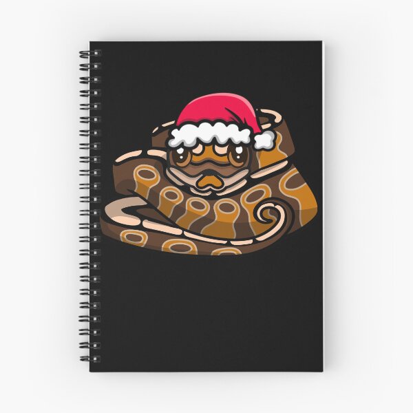 Item preview, Cute Cinnamon Ball Python in Santa Hat designed and sold by eternallygifted.