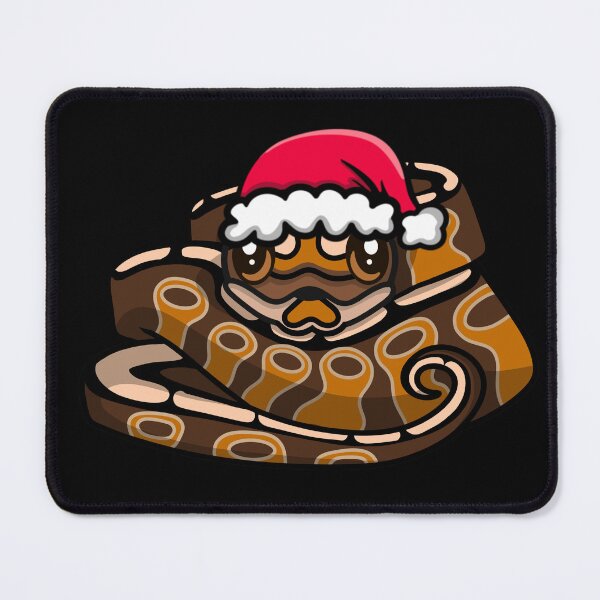 Item preview, Cute Cinnamon Ball Python in Santa Hat designed and sold by eternallygifted.