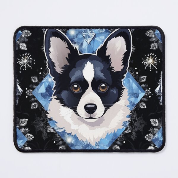 Item preview, Black Corgi Pattern designed and sold by Nocturne  Paws.