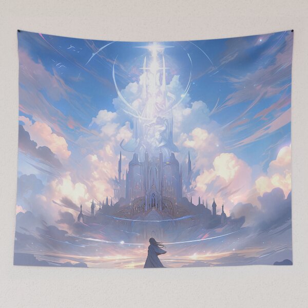 Item preview, Celestial Luminous Sky Cloud Kingdom Castle designed and sold by bubblegoth.