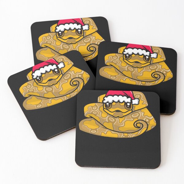 Item preview, Cute Caramel Albino Ball Python in Santa Hat designed and sold by eternallygifted.