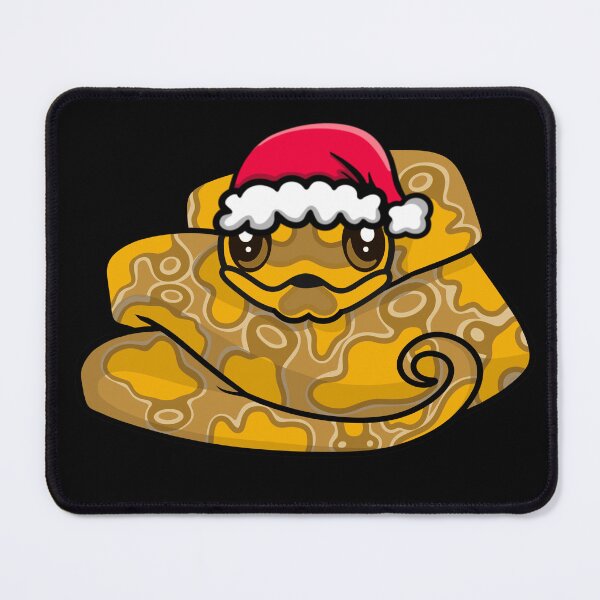 Item preview, Cute Caramel Albino Ball Python in Santa Hat designed and sold by eternallygifted.