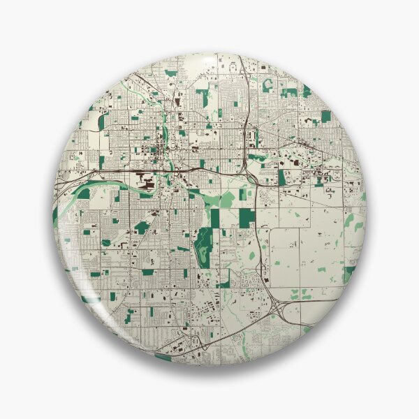 Item preview, Lansing Street Map designed and sold by mapsbymo.
