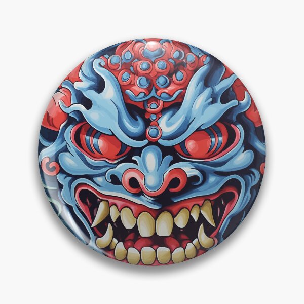 Item preview, Japanese Hannya mask traditional tattoo  designed and sold by Snifferius.