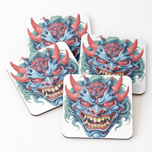 Item preview, Japanese Hannya mask traditional tattoo  designed and sold by Snifferius.