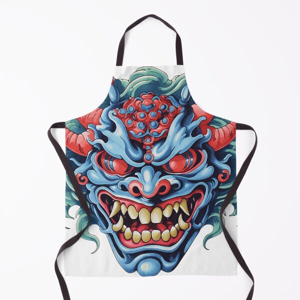 Item preview, Japanese Hannya mask traditional tattoo  designed and sold by Snifferius.