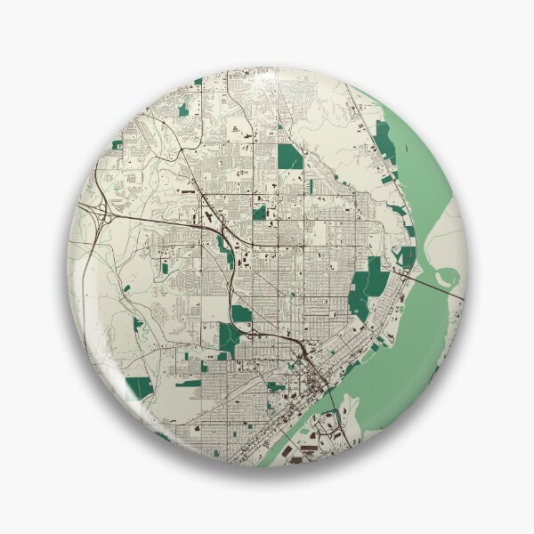 Artikelvorschau, Peoria-Straßenkarte entworfen und verkauft von mapsbymo.