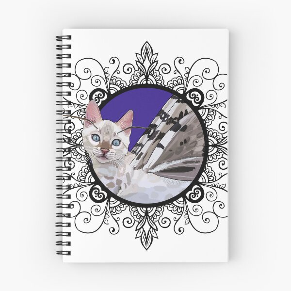 Item preview, Snow Lynx Bengal Leopard Moth in Ornate Frame designed and sold by Carleah Unique.