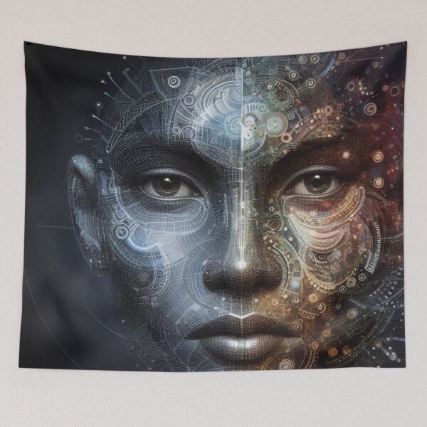 Item preview, The Face of Tecnology designed and sold by gabrieltiveron.