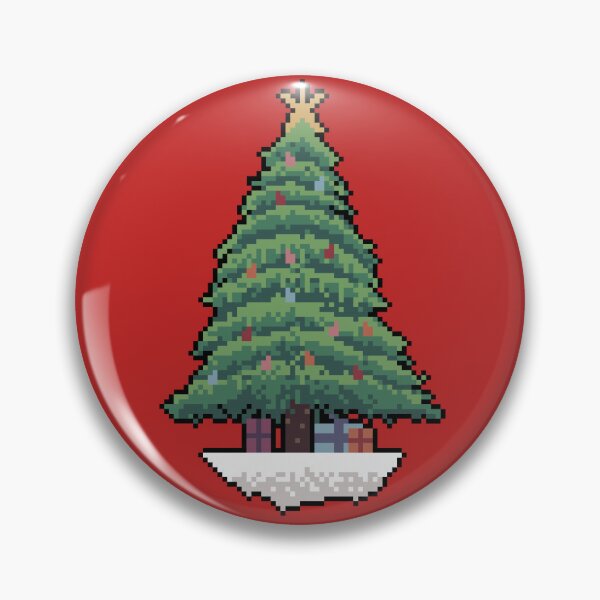 Item preview, Christmas tree pixel art  designed and sold by ifrico.