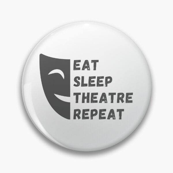 Item preview, Eat Sleep Theatre Repeat Funny Gift Ideas for Theater Actors Stage Managers & Drama Students Classic designed and sold by thorfinnshop.