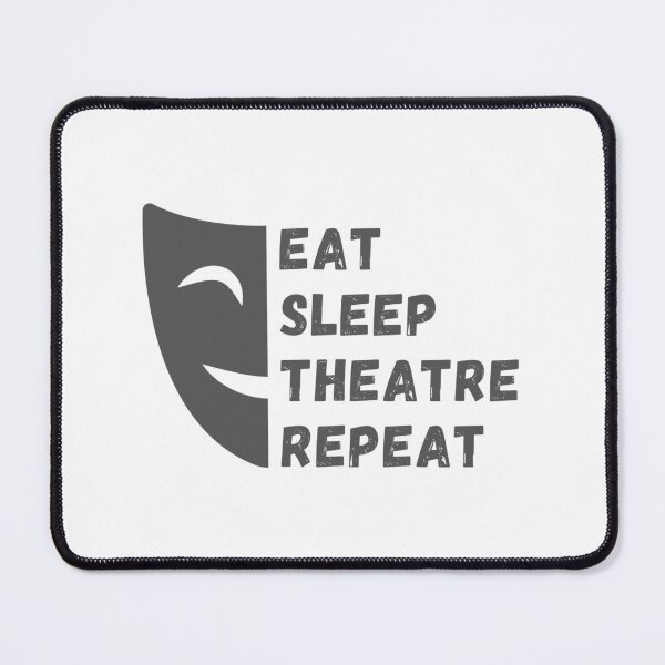 Item preview, Eat Sleep Theatre Repeat Funny Gift Ideas for Theater Actors Stage Managers & Drama Students Classic designed and sold by thorfinnshop.