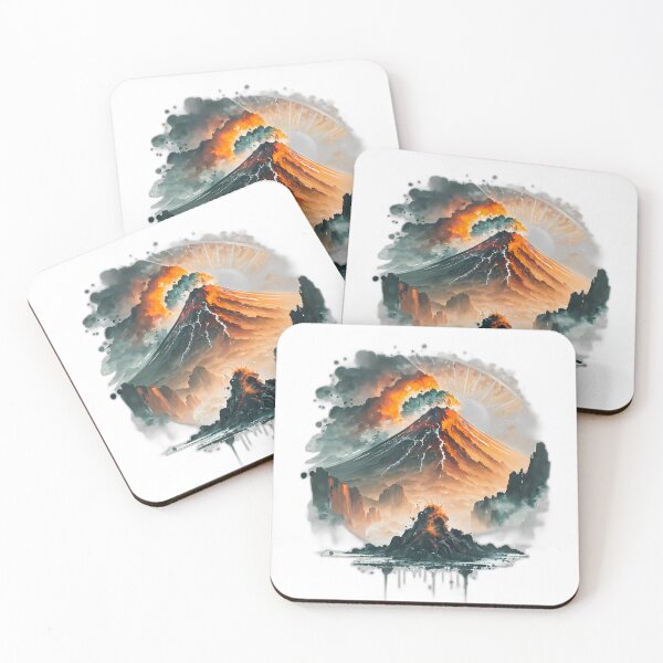 Item preview, Volcanic Majesty: Eruption at Sunset designed and sold by PragmaticP.