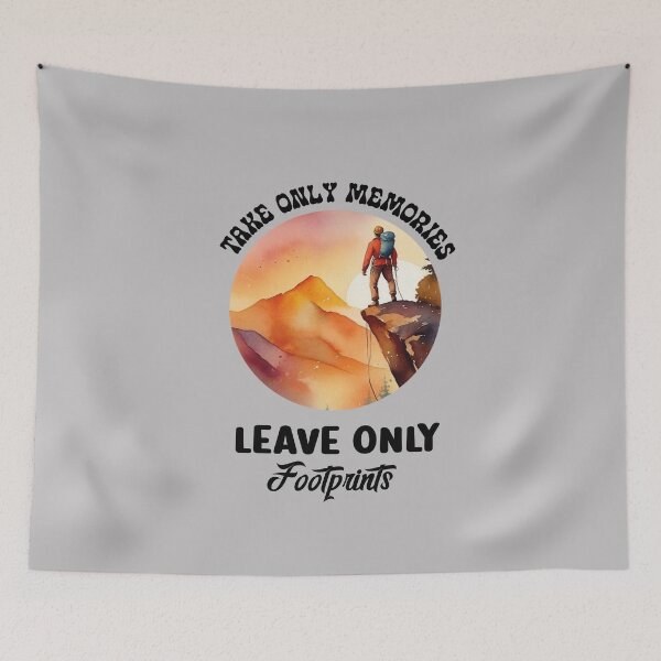Item preview, Take Only Memories Leave Only Footprints  designed and sold by Fateh-Kro ⭐⭐⭐⭐⭐.