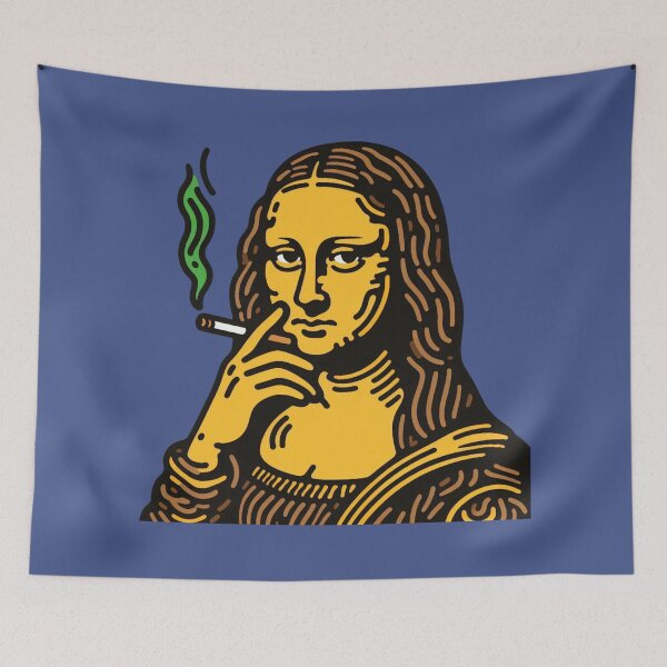 Item preview, Mona Lisa’s Smoke Break designed and sold by sharon1210.