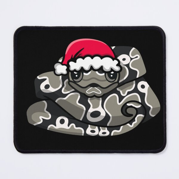 Item preview, Cute Axanthic Ball Python in Santa Hat designed and sold by eternallygifted.