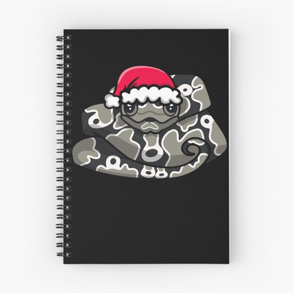Item preview, Cute Axanthic Ball Python in Santa Hat designed and sold by eternallygifted.