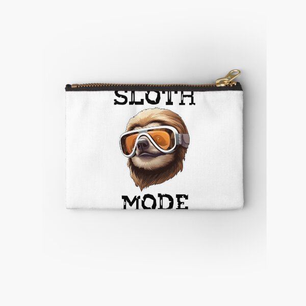 Item preview, Sloth Wearing Ski Goggles - Sloth Mode (Black Lettering) designed and sold by VelvetRoom.