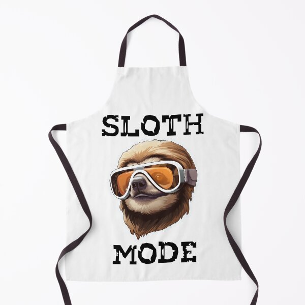 Item preview, Sloth Wearing Ski Goggles - Sloth Mode (Black Lettering) designed and sold by VelvetRoom.