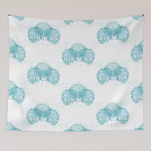 Item preview, White Christmas Sisters with Blue Feathers  designed and sold by MochaMeli.